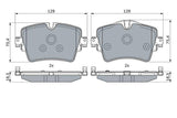 BOSCH Brake Pads - Low-Metallic Material for Series 14-2, 5, and Mini Cooper