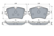 bosch brake pads for mini cooper, bosch brake pads technical specifications BOSCH Brake Pads - Low-Metallic Material for Series 14-2, 5, and Mini Cooper | Set of 4 BOSCH Brake Pads for Mini Cooper and Series 5 car-brake-pads, bosch-brake-pads, mini-cooper-parts, low-metallic-brake-pads, brake-pads-set, car-maintenance, vehicle-safety, car-enthusiasts, mechanics-tools, ai-generated