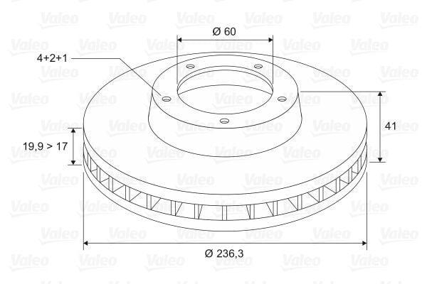 valeo front brake disc for ascona b c, ventilated brake disc technical specifications VALEO Front Brake Disc - High-Performance Replacement for Ascona B and C | 236 mm Diameter VALEO Front Brake Disc for Ascona B and C valeo, brake-disc, ascona-b, ascona-c, car-parts, mechanic-tools, high-performance, automotive-repair, ai-generated, front-brake