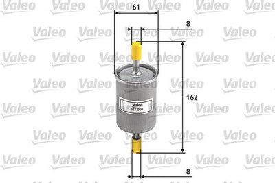Valeo 587008 Fuel Filter — Fuel Delivery