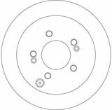 TRW DF4287 Brake Disc - Rear for Hyundai ix35, Santa Fe and 2 more models — Brake Rotors & Drums