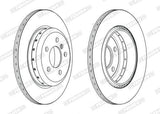 FERODO DDF2504VC-1 - Brake Discs Rear Ventilated Coated for BMW F10 F11 — Brake Rotors & Drums