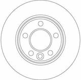 TRW DF4312 Disc Brake Rear 03-T.Porter T5 - Ventilated Design — Brake Rotors & Drums