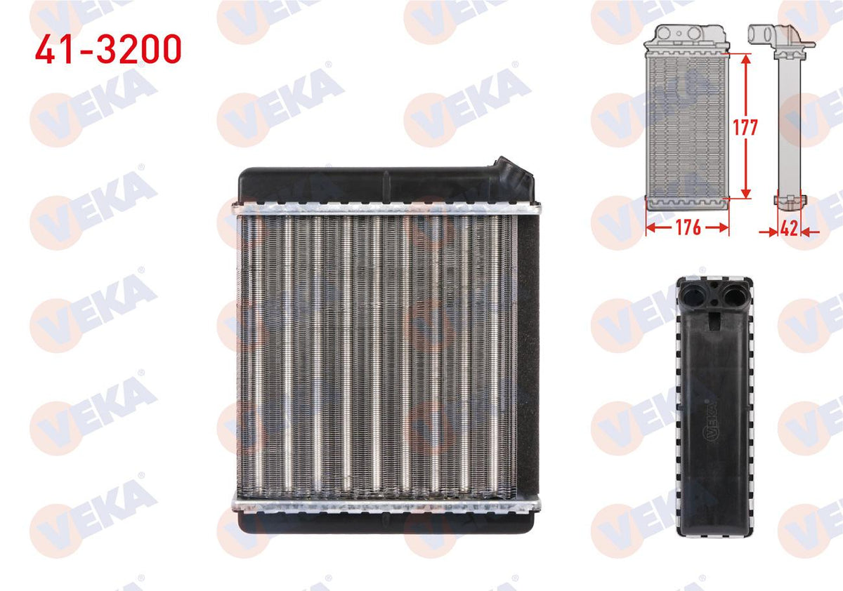 Veka 41-3200 Heater Core Mechanical Opel Vectra A 1.4 1988-1995 — Heater & Blower
