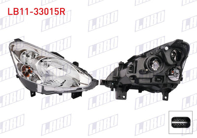 LABO LB11-33015R Headlight Right Peugeot Partner 2015-2018 — Headlights