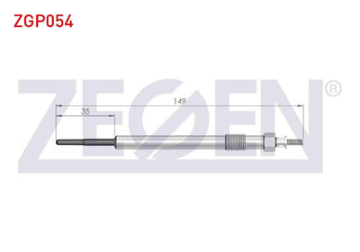 Zegen ZGP054 Glow Plug 4,4V Citroen Jumper III 2.2Hdi 2006-2014 / Ford Transit (V348) 2.2 TDCi 2009-2014 / To — Coils & Plugs