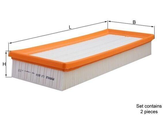 MAHLE LX804-S Air Filter - Dual Set for W203 W204 C-Class — Air & Cabin Filters