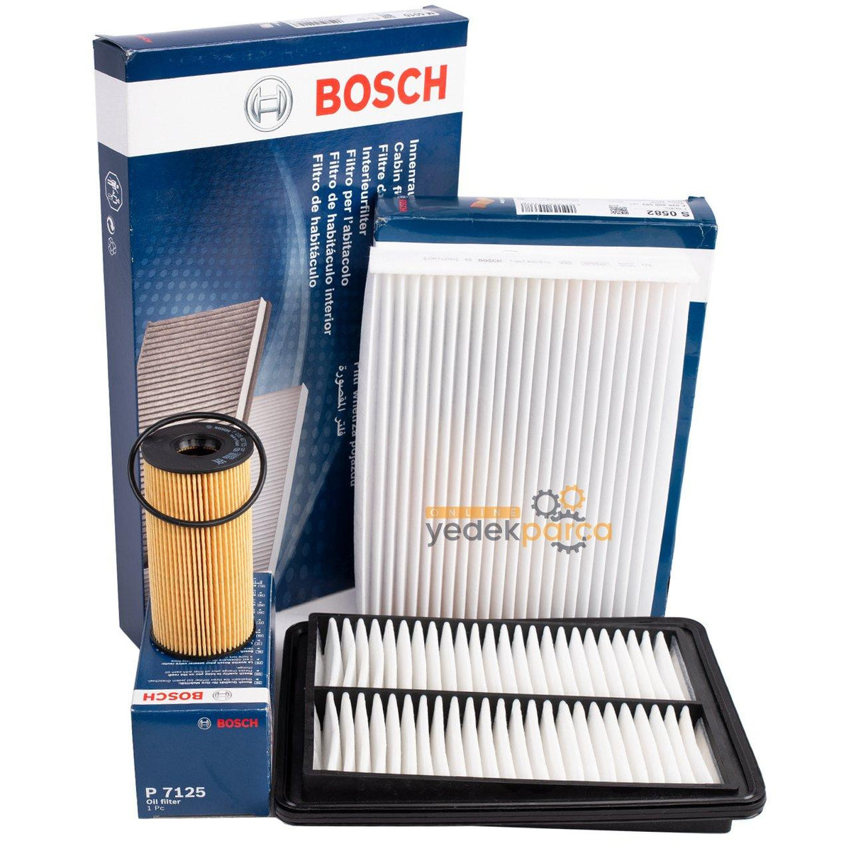 Bosch Nissan X-Trail 2014- 1.6 dCi Scheduled Service Filter Set — Maintenance & Service Kits