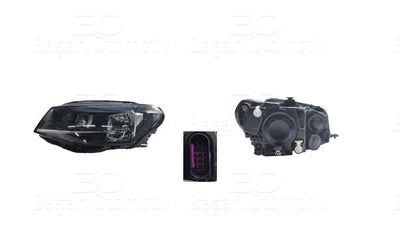 Wisco 1243136-00 Headlight Left H4 VW Caddy 15 > — Headlights