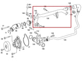 FEBI BILSTEIN W211 E200 Kompressor Coolant Pipe - Mercedes Benz — Fluids & Chemicals