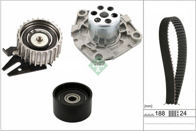 INA 530096830 Timing Set + Water Pump 11 > Doblo-Egea-500 1.6Mjt — Water Pump & Thermostat