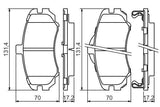 BOSCH 0986494426 - Brake Pads for Elantra III & Matrix