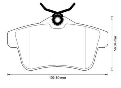 MGA 55629 Rear Brake Pad Set Citroen DS5 Peugeot 3008 5008 — Brake Pads