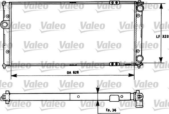 VALEO Radiator 731266 - Durable Aluminum Cooling for Polo Classic, Caddy, Ibiza — Radiators & Fans