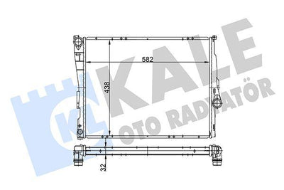 Kale 354400 Radiator BMW E46 E85 E86 99-05 — Radiators & Fans