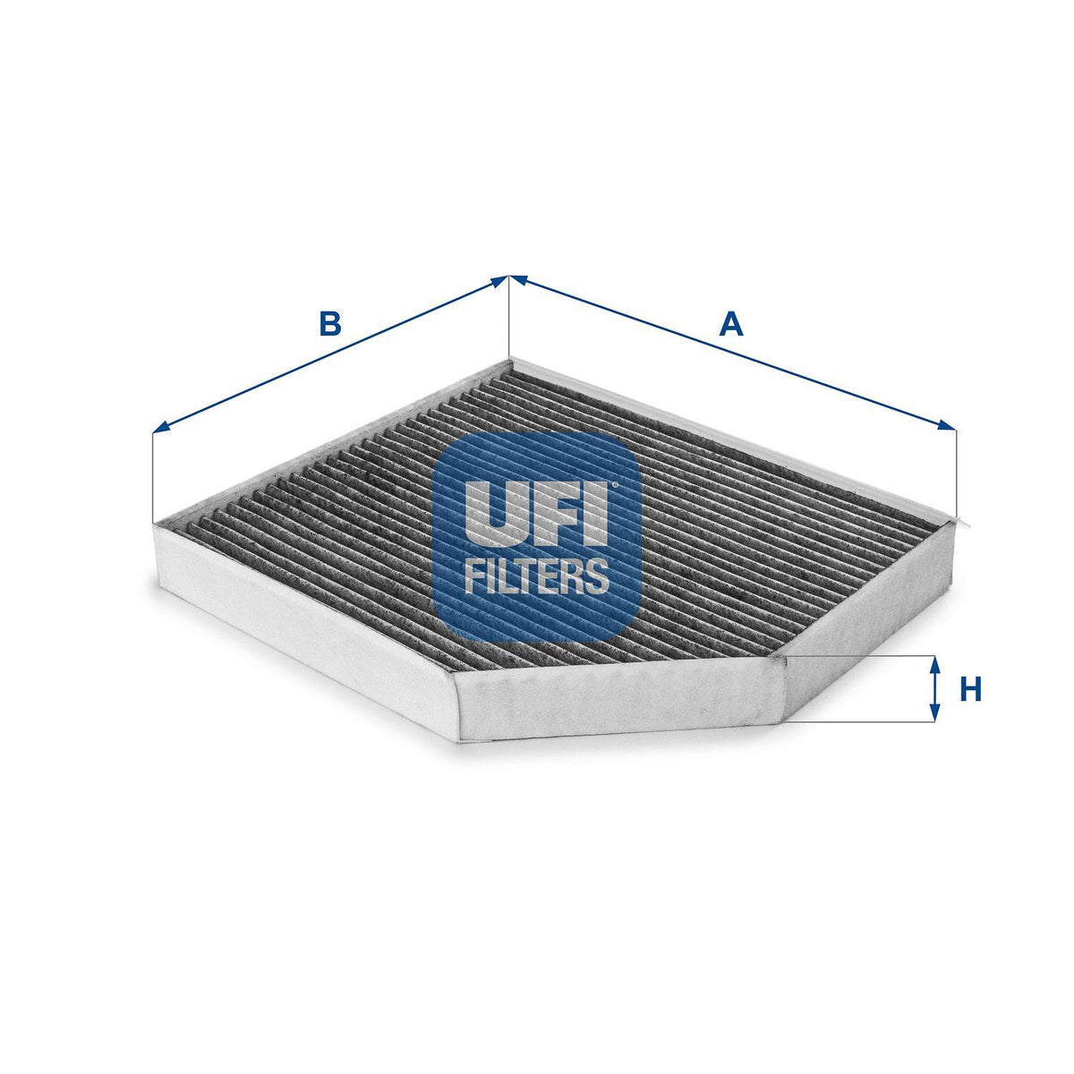 Ufi 54.168.00 Cabin Air Filter with Carbon (Audi A4 A5 Q5 1.8 2.0 3.0 TFSI 2.0 TDI) — Air & Cabin Filters