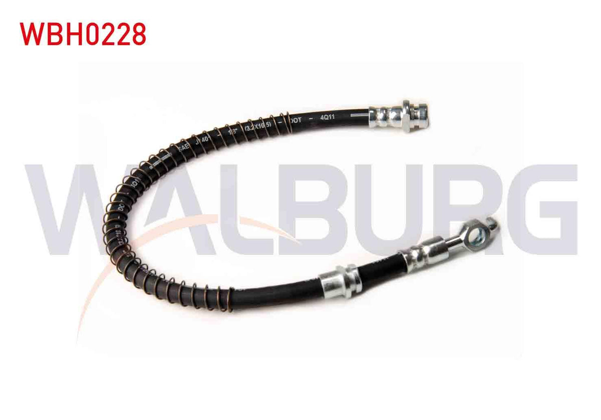 WALBURG WBH0228 Brake Hose Front Left-Right 400mm Mitsubishi Colt IV (Ca_A) 1992-1996 / Mitsubishi Lancer — Brake Hydraulics