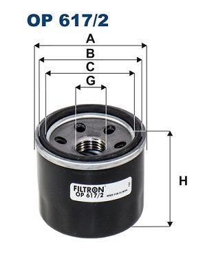 Filtron OP617-2 Oil Filter Suzuki Swift 1.0-1.2 17- — Oil Filters