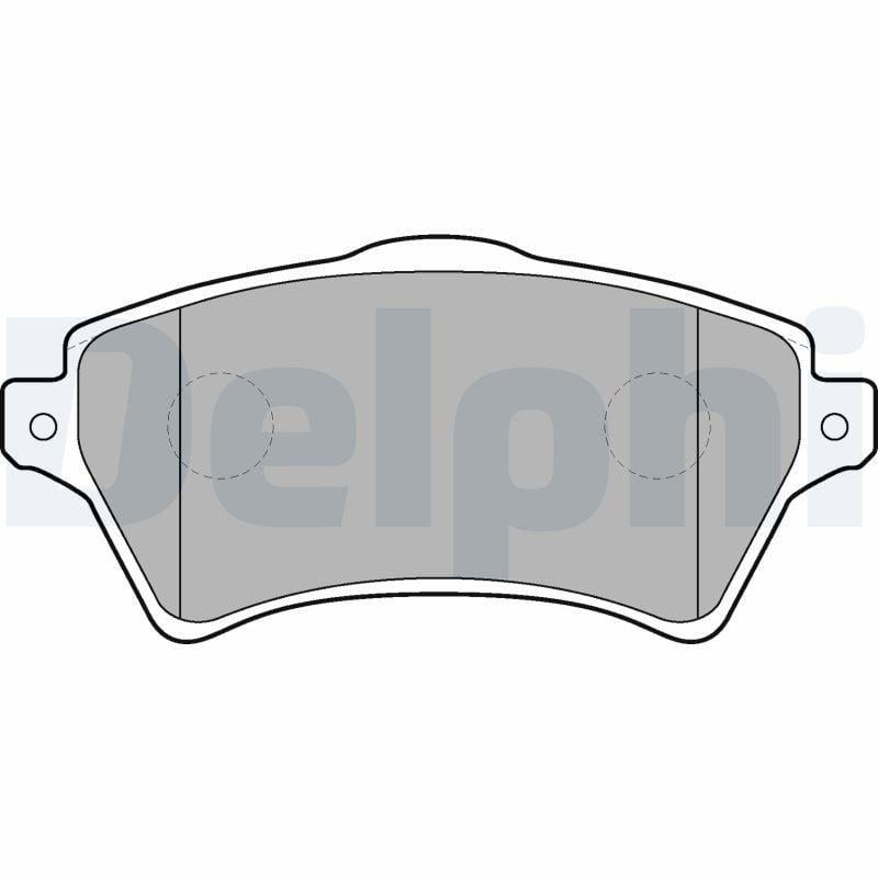 Delphi LP1652 Front Brake Pads Compatible with Land Rover Freelander 1998-2006