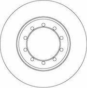 trw df6711 disc brake, front view of trw df6711 brake disk, trw brake disk specifications TRW DF6711 Disc Brake - 284 mm Diameter, 10 Holes | For 2007-2015 Transit 2.4 Tdci 4×4 TRW DF6711 Disk Brake | 284 mm Diameter for Transit trw, disc-brake, brake-part, trw-df6711, ford-transit, braking-system, vehicle-owners, mechanics, auto-parts, ai-generated