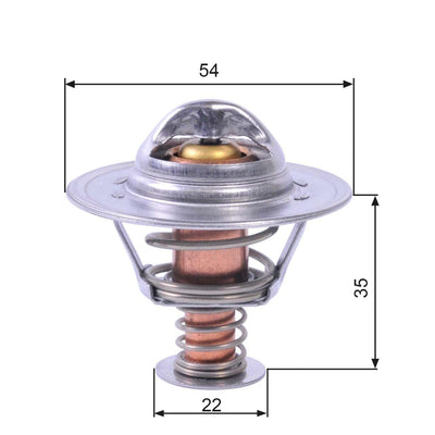 Gates TH22689G1 Thermostat Astra G H Corsa C Combo C 1.7 CDTi — Water Pump & Thermostat