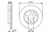 BOSCH 0986479S58 Disc Brake - 2 Pieces for Suzuki SX4 — Brake Rotors & Drums
