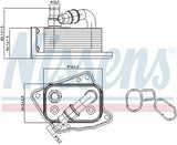 NISSENS Oil Cooler - Engine Oil Radiator for E-46/60/83/87/90 — Oil System