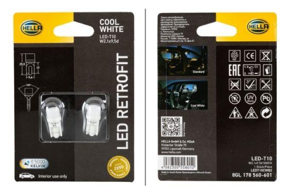 Hella 8GL178560-601 Bulb Inner Mekan Lighting Led Retrofit 12V Led 2 li Massey Ferguson