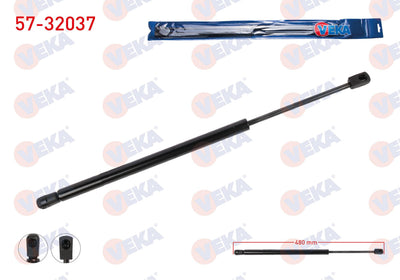 Veka 57-32037 Trunk Gas Strut 480mm / 700N Opel Meriva B 2010-| Set of 2 — Support Rods & Struts
