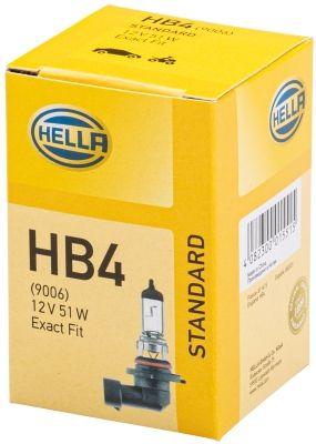 Hella 8GH005636-121 Bulb Hb4 (Fog Lamp-Ana Headlight-Long Headlight) 12V 51W P22d Universal Cv — Headlights