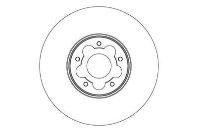 TRW DF6877S Ford Transit 2018 Model onwards Front Brake Disc — Brake Rotors & Drums