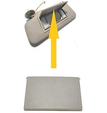 Bitapart BOP309087 Sun Visor Makyaj Mirror Cover Grey Left & Right Opel Astra H