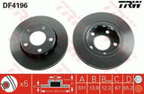 TRW Brake Disc Rear for Mercedes W163 (2001-2005) — Brake Rotors & Drums