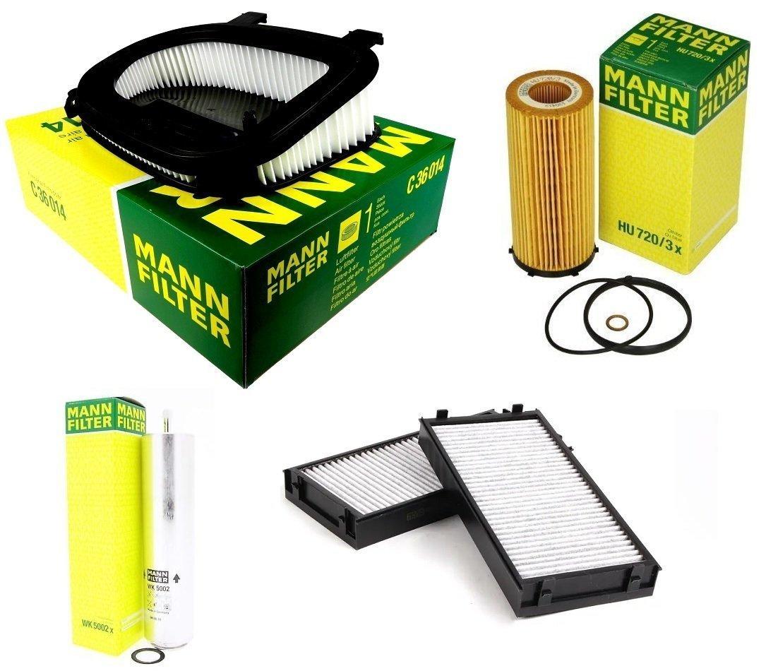 Mann BMW X6 E71 Diesel Maintenance Filter Kit - Comprehensive Set for BMW Owners and Enthusiasts — Oil Filters