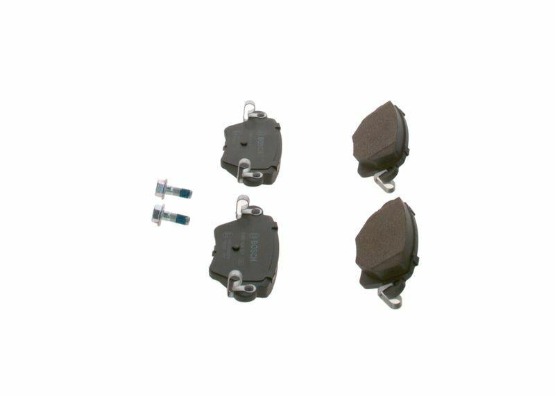 bosch brake pad set for mondeo and jaguar, technical specifications of bosch brake pad, installation view of bosch brake pads BOSCH 0986424671 Brake Pad Set - High Performance for Mondeo III 00-04 and Jaguar X Type | 16.8mm Thickness BOSCH Brake Pad for Mondeo & Jaguar | High Performance bosch, brake-pads, car-parts, mondeo, jaguar, brake-systems, mechanics, auto-repair, low-metallic, ai-generated