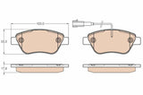 TRW Brake Pads GDB1654 - Performance for Albea-Palio-1.3Mjet