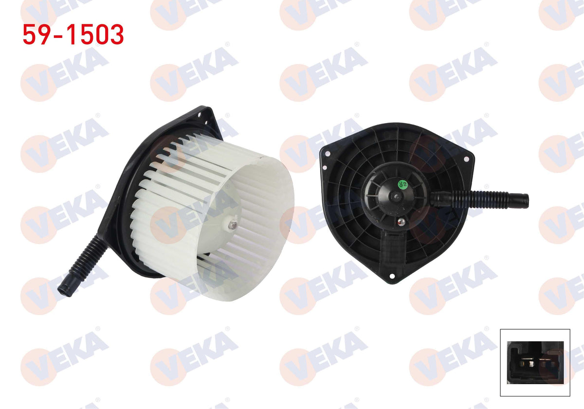 Veka 59-1503 Heater Motor Citroen C4 AirCross 2012-/ Mitsubishi Asx 2010-/ Lancer VIII 2008-/ Outlander II 2006-2012