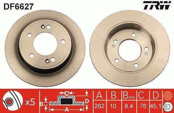 TRW DF6627 Rear Brake Disc - Hyundai i30 and Kia Ceed — Brake Rotors & Drums