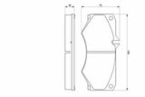 BOSCH Brake Pads 463 for G 320 Jeep