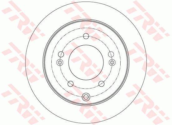 TRW DF7819 Disc Brake - Brake Disc for 2009 Cerato/Soul 1.6 — Brake Rotors & Drums