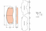 TRW Brake Pad Set for Subaru Impreza 07-1.5 16V 4x4 — Brake Pads