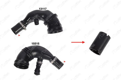 NIFEA 15531 Turbo Pipe Hose (35mm X 6.5Cm) Fiat Fiorino Linea /500 /500 L 1.3 Multijet Fiat Grande Punto