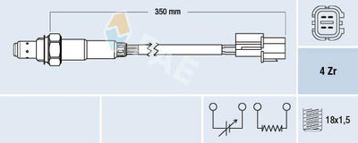 FAE 77343 Oxygen Sensor Chevrolet Aveo/Kalos 1.2 — Oxygen & Air-Fuel