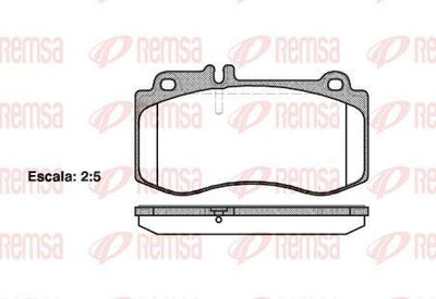 REMSA 1406.00 Brake Pad CLS Shooting Brake X218 10 12 — Brake Pads