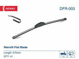 DENSO DFR-003 Wiper Blade - 475mm Universal Fit for Ford Fiesta, Focus, Opel Vectra — Wipers