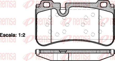 REMSA 1280.00 Brake Pad — Brake Pads