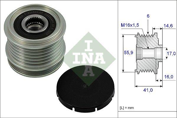INA 535001010 Alternator Pulley 97-05 Golf.4-Octavia 1.9Tdi — Starting & Charging