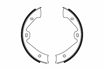 BOSCH Brake Shoe 0986487755 - Durable Brake Shoes for Touareg & Cayenne — Brake Cables & Hardware
