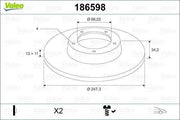 valeo 186598 front brake disc, peugeot 206 brake disc specifications VALEO 186598 - Front Brake Disc for 206 Hatchback, Sedan, & Sw | Specifications Provided VALEO 186598 - Front Brake Disc for 206 Hatchback valeo, brake-disc, 206-hatchback, peugeot-parts, front-brake, car-repair, mechanics, auto-parts, safety, ai-generated