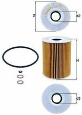 MAHLE OX254D3 Oil Filter - Compatible with BMW 3 Series — Oil Filters
